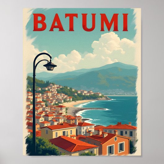 Batumi vintage Reiseplakat Poster (Vorne)