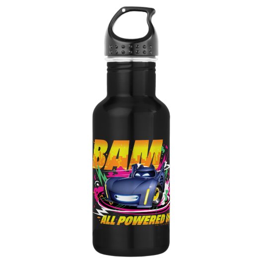 Batwheels™ Bam - Alle hochgefahren Edelstahlflasche (Vorderseite)
