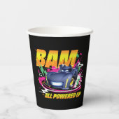 Batwheels™ Bam - Alle hochgefahren Pappbecher (Rückseite)