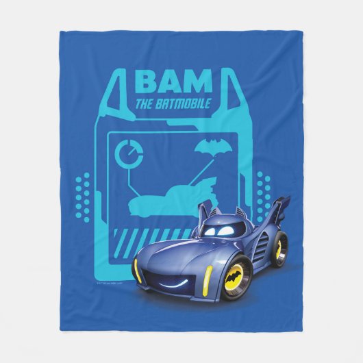 Batwheels™ Bam - Der Batmobile Fleecedecke (Vorderseite)
