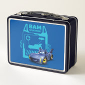 Batwheels™ Bam - Der Batmobile Metall Brotdose (Rückseite)