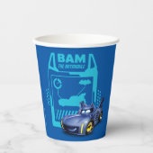 Batwheels™ Bam - Der Batmobile Pappbecher (Vorderseite)