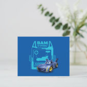 Batwheels™ Bam - Der Batmobile Postkarte (Stehend Vorderseite)