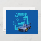 Batwheels™ Bam - Der Batmobile Postkarte (Vorne/Hinten)
