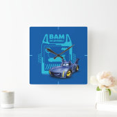 Batwheels™ Bam - Der Batmobile Quadratische Wanduhr (Zuhause)