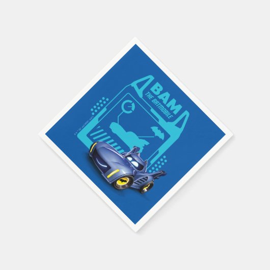 Batwheels™ Bam - Der Batmobile Serviette (Ecke)
