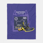 Batwheels™ Batwing - Das Bat-Flugzeug Fleecedecke (Vorderseite)