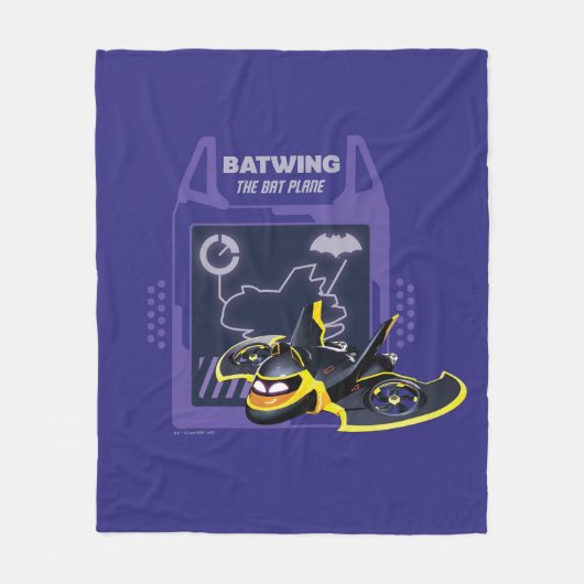 Batwheels™ Batwing - Das Bat-Flugzeug Fleecedecke (Vorderseite)