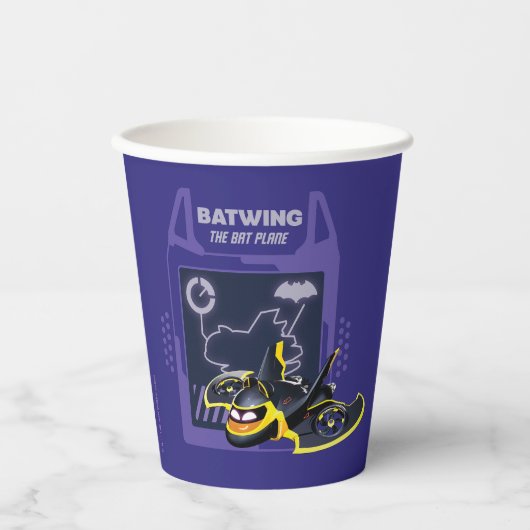 Batwheels™ Batwing - Das Bat-Flugzeug Pappbecher (Vorderseite)