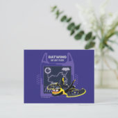 Batwheels™ Batwing - Das Bat-Flugzeug Postkarte (Stehend Vorderseite)