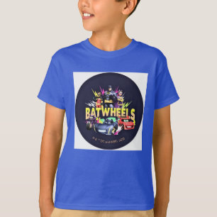 Batwheels bedruckten blauen T - Shirt. T-Shirt