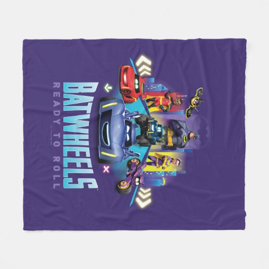 Batwheels™ - Bereit zum Rollen Fleecedecke (Vorderseite (Horizontal))