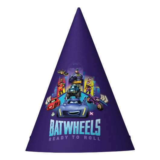 Batwheels™ - Bereit zum Rollen Partyhütchen (Vorderseite)