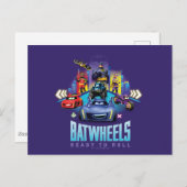 Batwheels™ - Bereit zum Rollen Postkarte (Vorne/Hinten)
