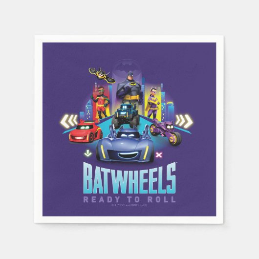 Batwheels™ - Bereit zum Rollen Serviette (Vorderseite)