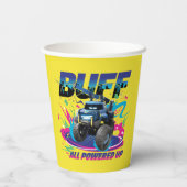 Batwheels™ Buff - Alle hochgefahren Pappbecher (Rückseite)
