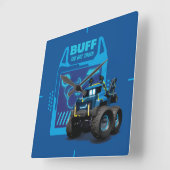 Batwheels™ Buff - Der Bat Truck Quadratische Wanduhr (Winkel)