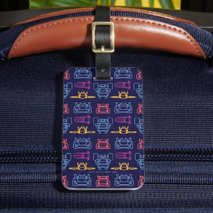 Batwheels™ Neon Kontur Muster Gepäckanhänger