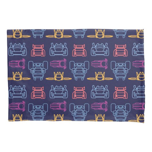 Batwheels™ Neon Kontur Muster Kissenbezug (Vorderseite)