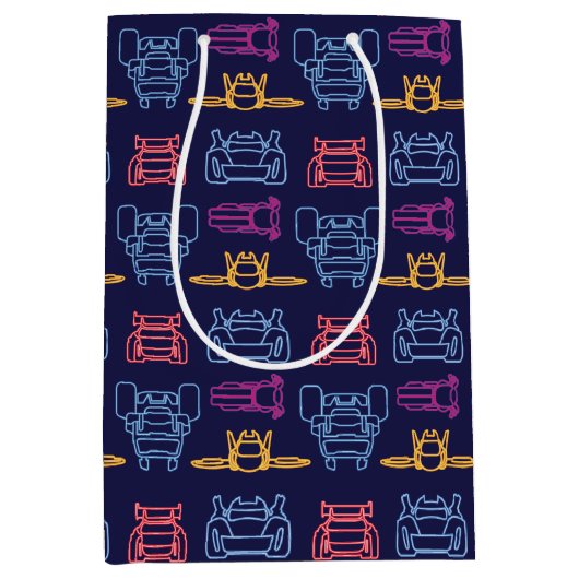 Batwheels™ Neon Kontur Muster Mittlere Geschenktüte (Vorderseite)