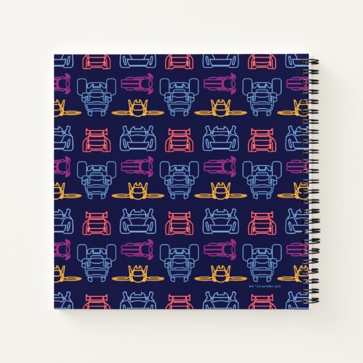 Batwheels™ Neon Kontur Muster Notizblock (Rückseite)