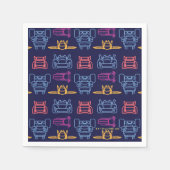 Batwheels™ Neon Kontur Muster Serviette (Vorderseite)