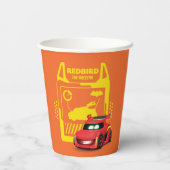 Batwheels™ Redbird - Das Racecar Pappbecher (Rückseite)