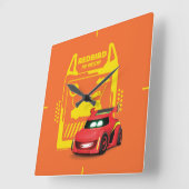 Batwheels™ Redbird - Das Racecar Quadratische Wanduhr (Winkel)