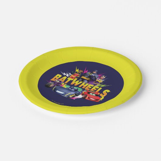 Batwheels™ Superherd Team Pappteller (Schrägansicht)