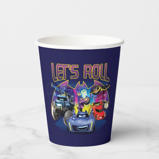 Batwheels™-Team - Lasst uns fortfahren Pappbecher (Rückseite)