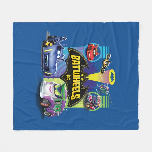 Batwheels™ Vs Legion of Zoom Fleecedecke (Vorderseite (Horizontal))