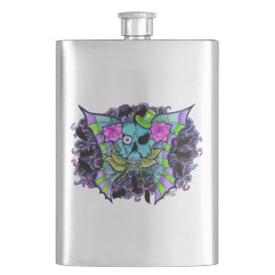 Batwing Skull Premium-Flasche Flachmann