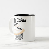 Baty Cakes Zweifarbige Tasse (Vorderseite Links)
