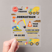 Bau 1. Geburtstag Acryleinladungen (Insitu (Handheld))