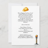 Bau 1. Geburtstag Party Einladung (Rückseite)