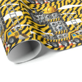 Bau 1. Geburtstag Party Geschenkpapier (Rolleneckpunkt)