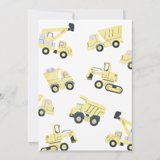 Bau 2. Geburtstag Einladung (Rückseite)