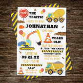 Bau 2. Geburtstag Einladung