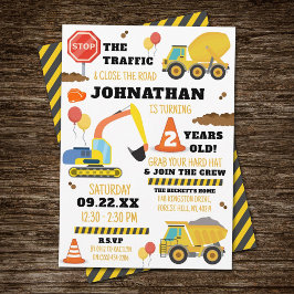 Bau 2. Geburtstag Einladung