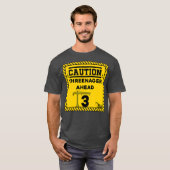 Bau 3. Geburtstag Kinder Vorsicht T-Shirt (Vorne ganz)