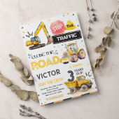 Bau 3. Geburtstagsfeier Einladung