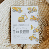 Bau 3. Geburtstagsfeier Einladung