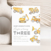 Bau 3. Geburtstagsfeier Einladung