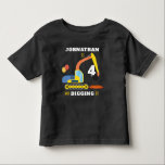 Bau 4. Geburtstag Kleinkind T-shirt<br><div class="desc">Feiern Sie stilvoll mit diesem niedlichen und sehr trendigen 4. Geburtstag Party T - Shirt. Das Design ist leicht mit Ihrer eigenen Formulierung zu personalisieren und Ihr Kleiner wird begeistert sein,  diesen fabelhaften T - Shirt in seinem 4. Party zu tragen. Matching-Elemente finden Sie in der Auflistung.</div>