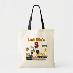 Bau 5th Birthday Tshirts und Geschenke Tragetasche