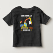 Bau 6. Geburtstag Kinder T - Shirt (Vorderseite)