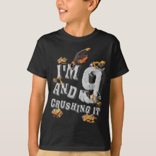Bau 9. Geburtstagsparty 9 Jahr Geburtstag T-Shirt
