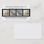 Bau-abschließenGebäude-Erneuerungen Visitenkarte (Vorne/Hinten)