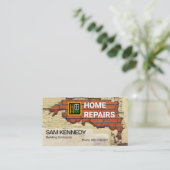 Bau alter Mauersteine Visitenkarte (Stehend Vorderseite)