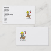 Bau-Arbeitskraft errichte ich T - Shirts und Visitenkarte (Vorne/Hinten)